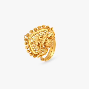 Regal Window Gold Ring