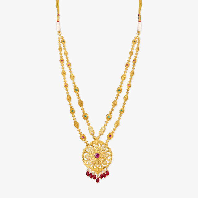 Heirloom Halo Gold Necklace set 2