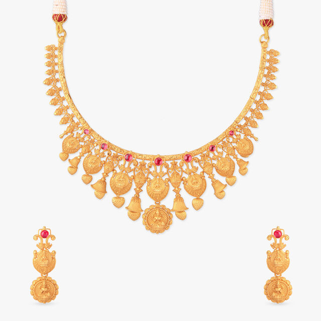 Divine Grace Gold Necklace set 
