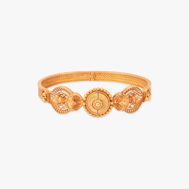 Sacred Glint Gold Bangle 