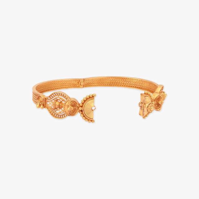 Sacred Glint Gold Bangle 2