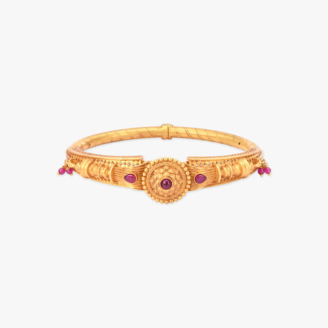 Aura Bloom Gold Bangle 
