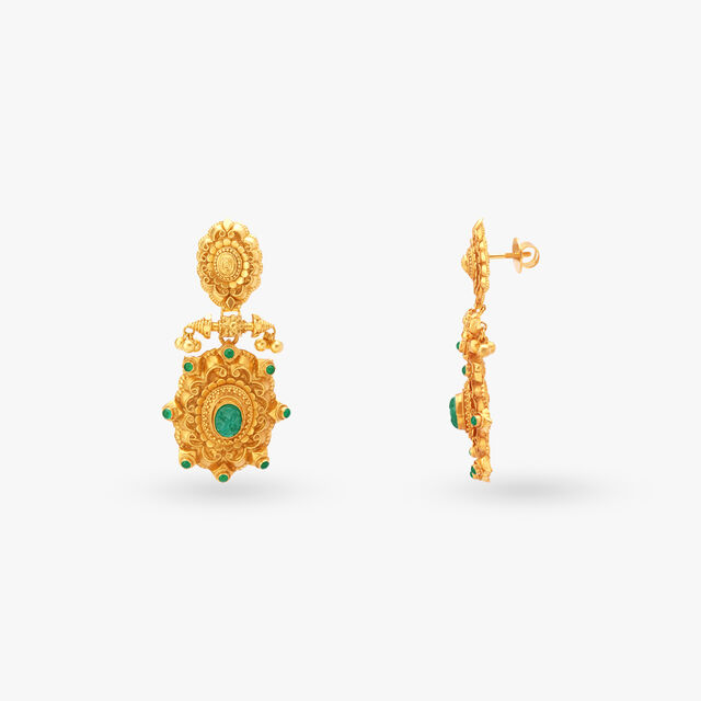 Regal Gold Drop Earrings 2