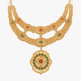 Regal Enamel Highlight Chandak Necklace Set,,hi-res 2