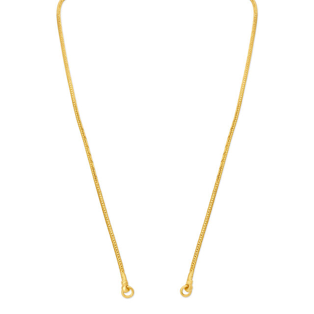 Simple Yellow Gold Zigzag Chain,,hi-res 