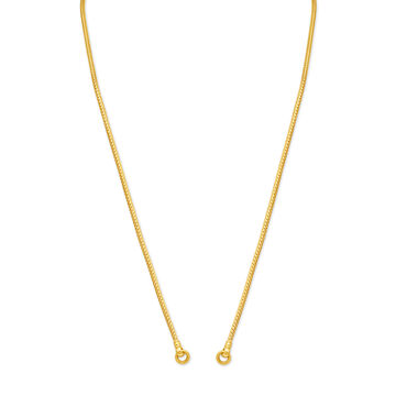 Sheer Yellow Gold Oblique Chain