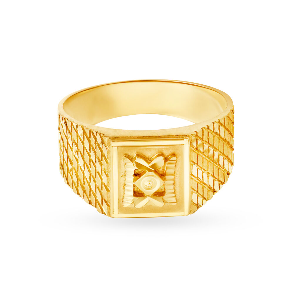 Tanishq 22kt gold finger ring hot sale