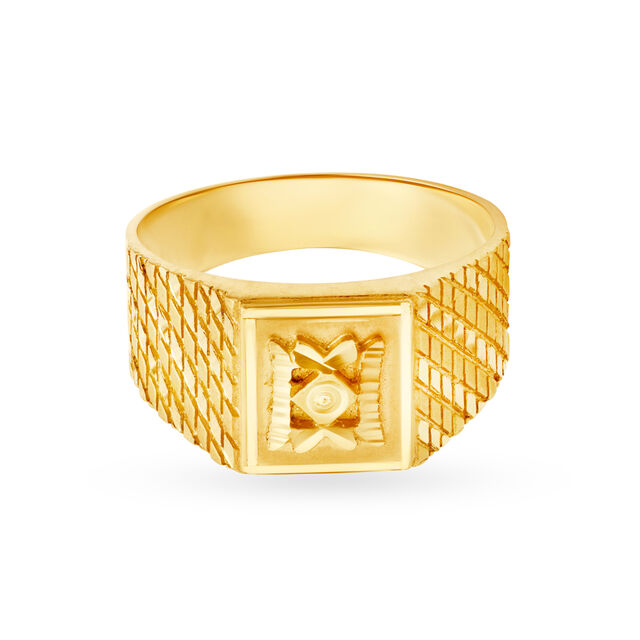Yellow Gold Tanishq Gold Male Gold Rings With Price Karat Gold