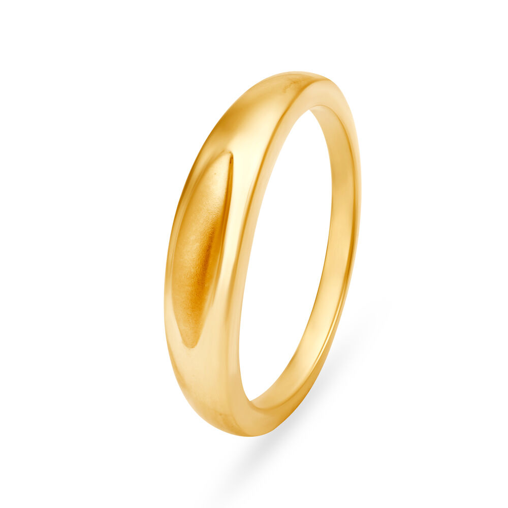 Buy Simplistic 22 Karat Yellow Gold Finger Ring at Best Price Tanishq US