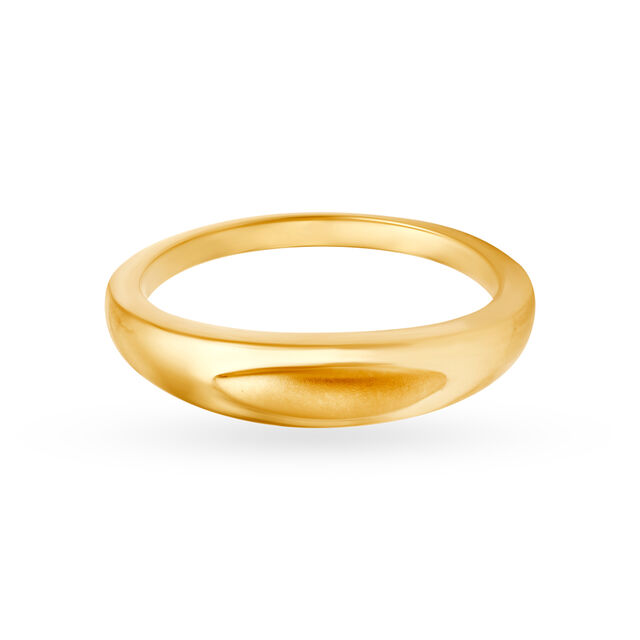 Simplistic 22 Karat Yellow Gold Finger Ring,,hi-res