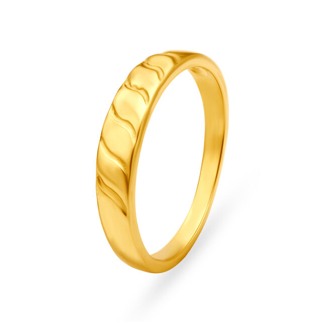 Simplistic 22 Karat Yellow Gold  Finger Ring,,hi-res