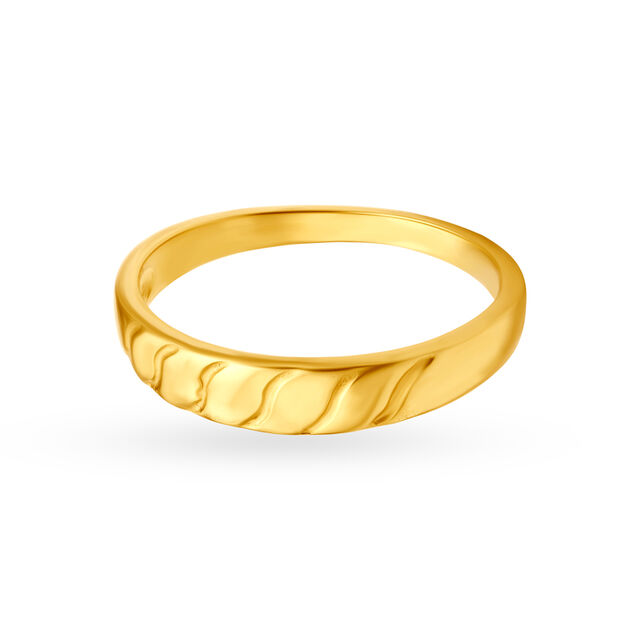 Simplistic 22 Karat Yellow Gold  Finger Ring,,hi-res