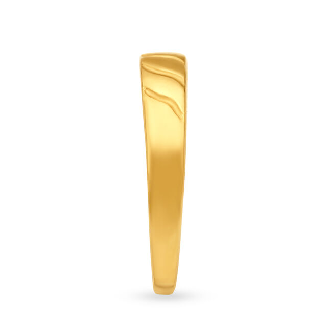 Simplistic 22 Karat Yellow Gold  Finger Ring,,hi-res