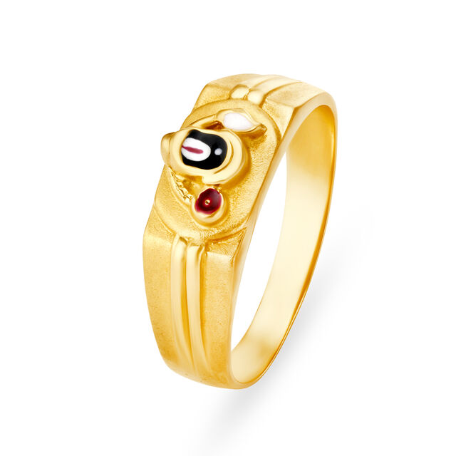 Devotional Lord Balaji Gold Ring,,hi-res 