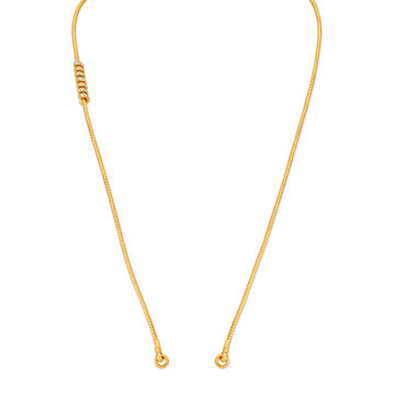 Stone Studded Enamel Gold Chain