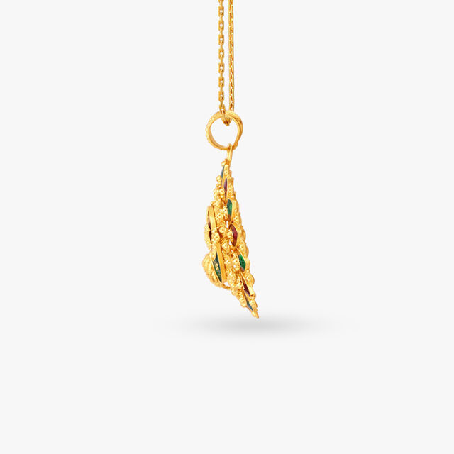 Splendorous Peacock Pendant 2