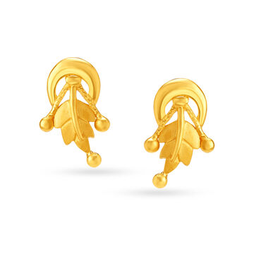 Charming Leaf Stud Earrings