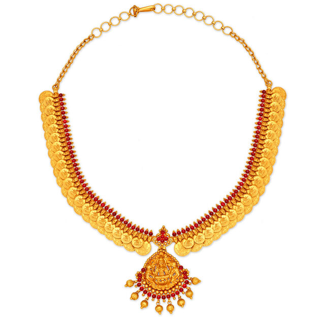 Regal Gold Necklace for the Brides of South India,,hi-res 