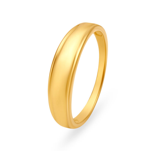 Minimalist 22 Karat Yellow Gold Finger Ring