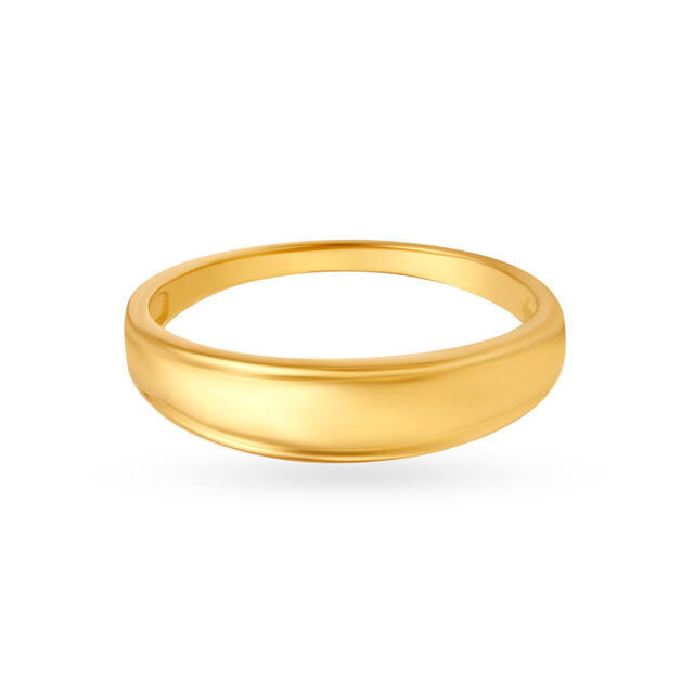Minimalist 22 Karat Yellow Gold Finger Ring