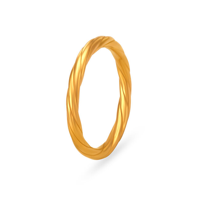 Plain Gold Finger Ring,,hi-res