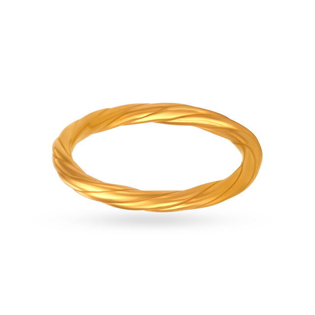 Plain Gold Finger Ring,,hi-res