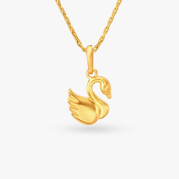 Whimsical Swan Pendant