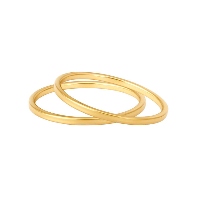 Minimalist Yellow Gold Bangles,,hi-res