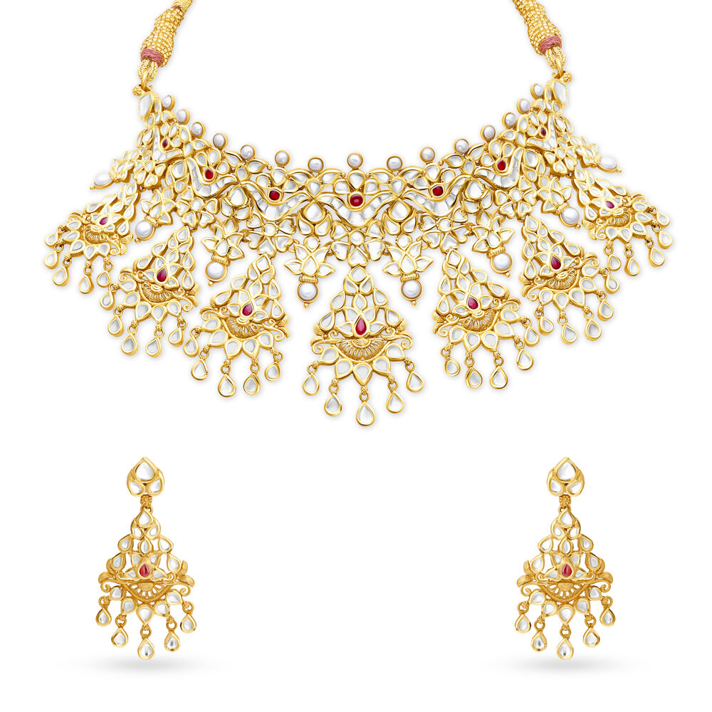 Tanishq kundan necklace new arrivals