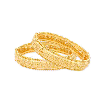 Breath-taking Swastika Gold Bangle