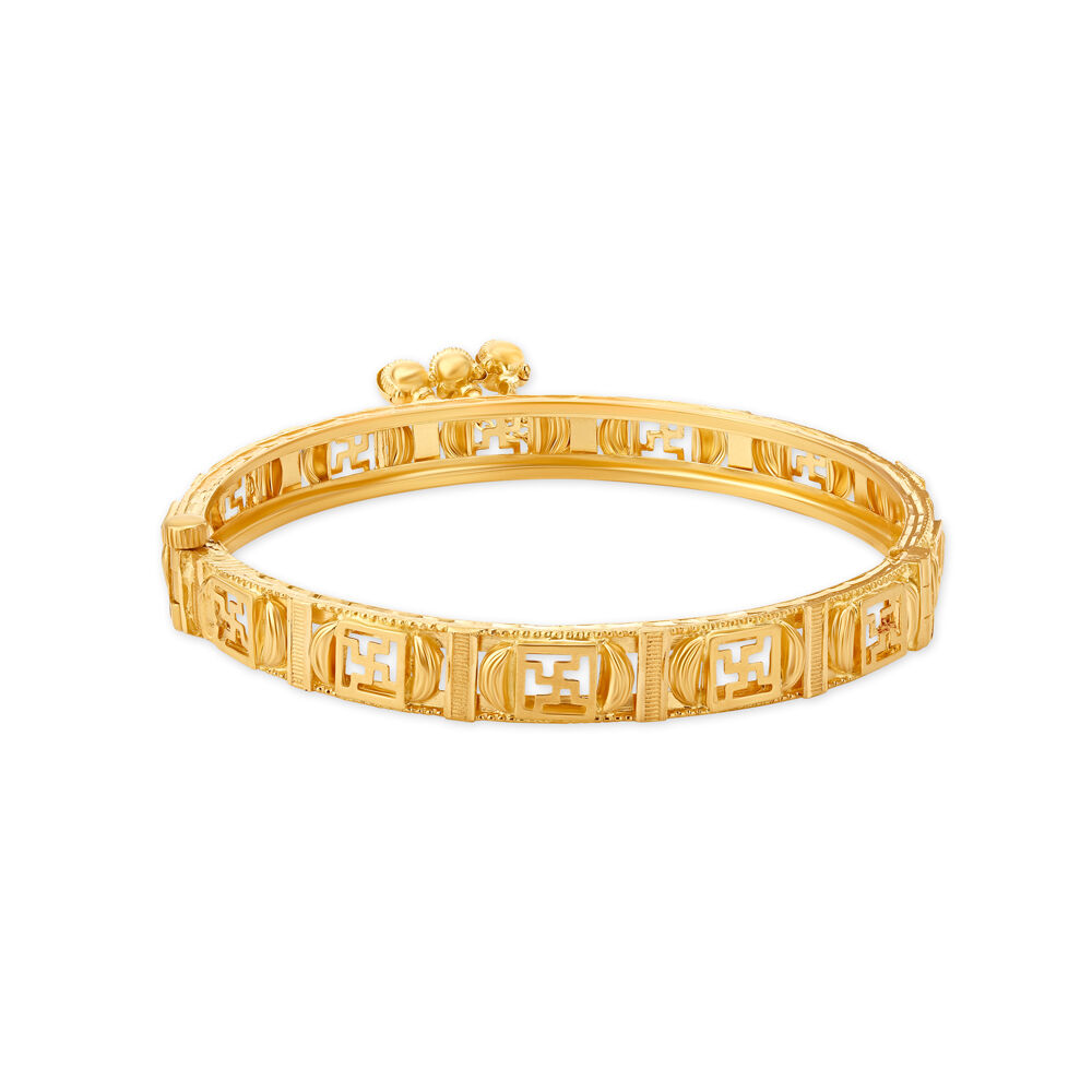 モリッシーさん　crunkdevil　swastika bangle Buy Stunning Swastika Gold Bangle at Best Price | Tanishq US
