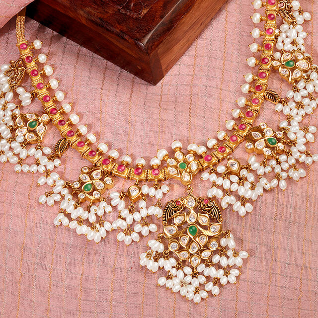 Impressive Guttapusalu Necklace,,hi-res 2