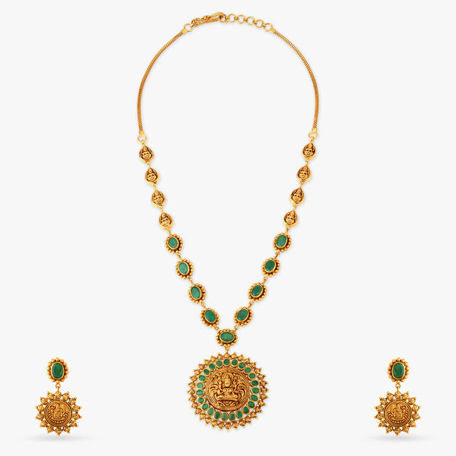 Noble Eternity Lakshmi Necklace Set 