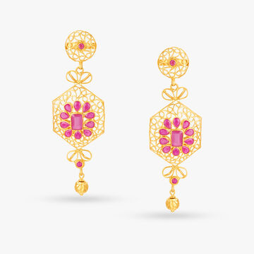Intricate Traditional Drop Earrings