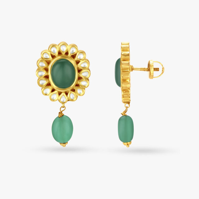 Splendid Kundan Drop Earrings,,hi-res 2