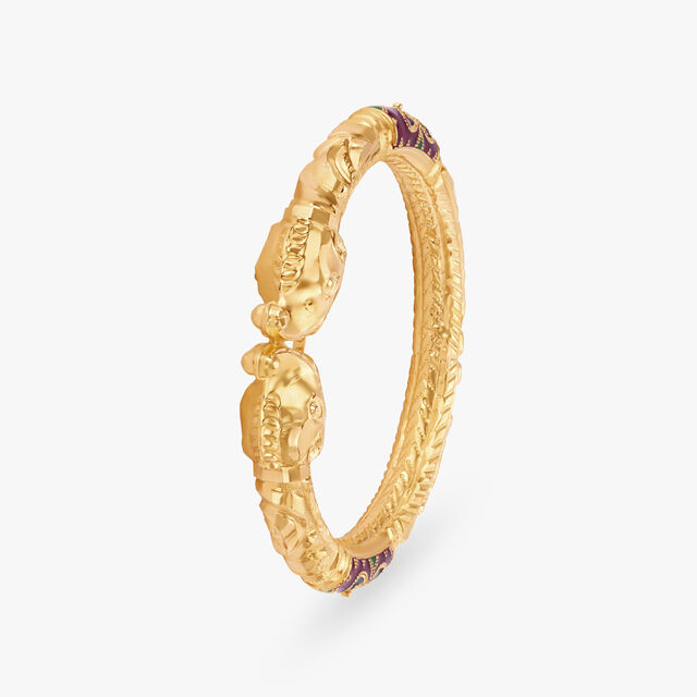 Resplendent Radiant Gold Bangles 4