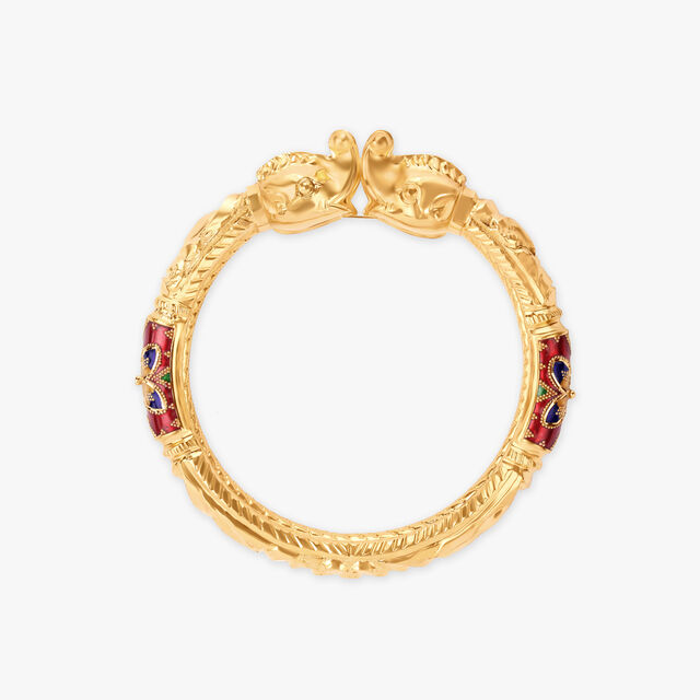 Resplendent Radiant Gold Bangles 5