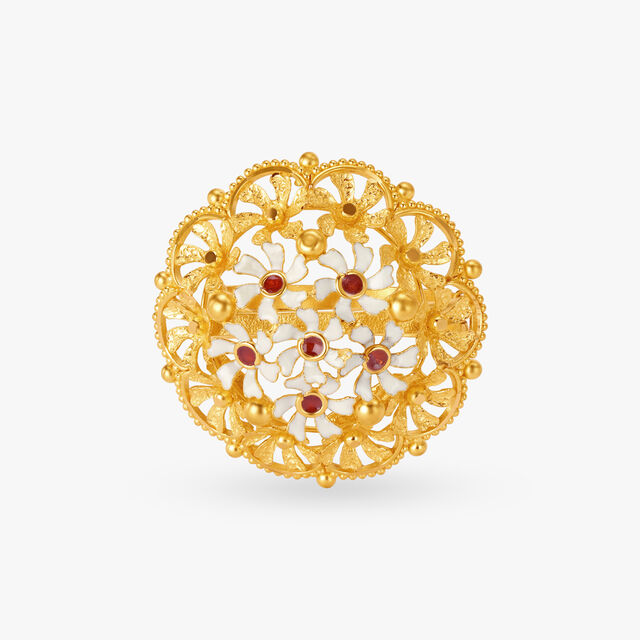 Gorgeous Floral Finger Ring 3