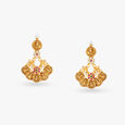 Divine Lakshmi Gold Coin Drop Earrings 