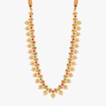Traditional Laxmi-Figure Gold Haaram