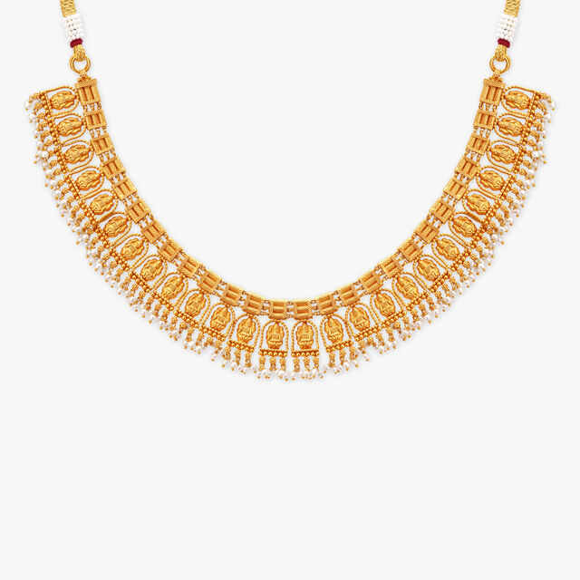 Traditional Temple Gold Necklace 