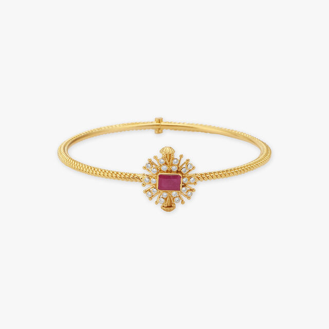 Emerald Blossom Bangle 