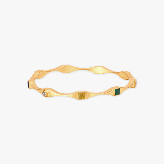 Elegant Navaratna Gold Bangle 2