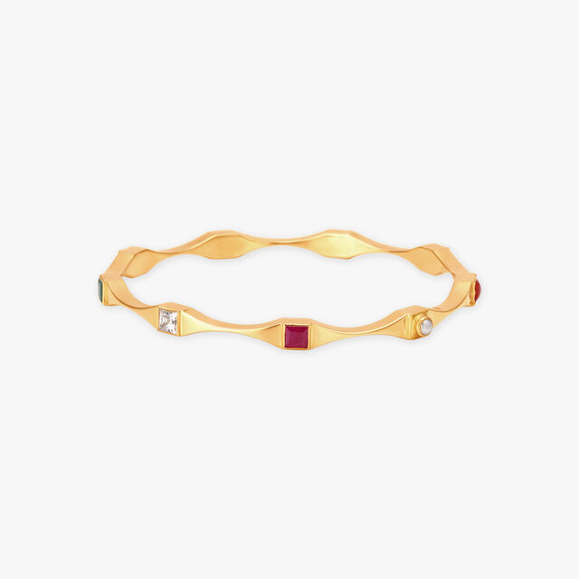 Elegant Navaratna Gold Bangle 3