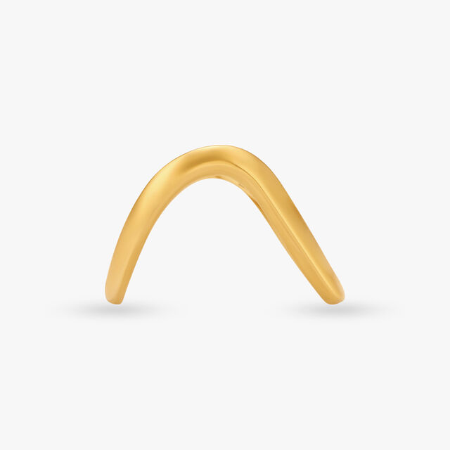 Sleek Vanki Gold Finger Ring 3