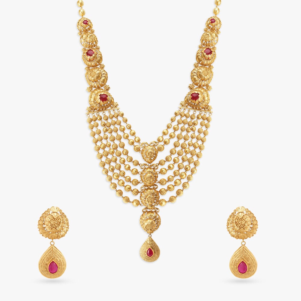 Antique gold jewellery tanishq store