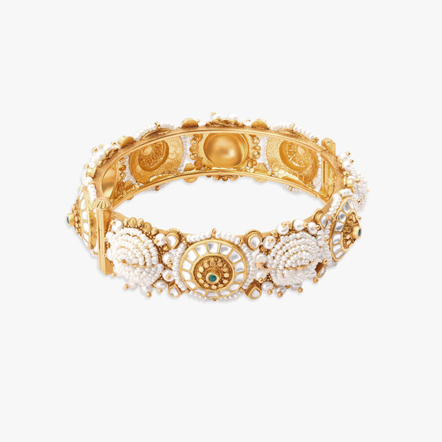 Exquisite Gold Studded Bangles