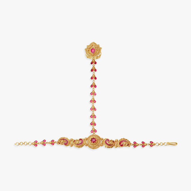 Opulent Intricate Gold Hathphool 2