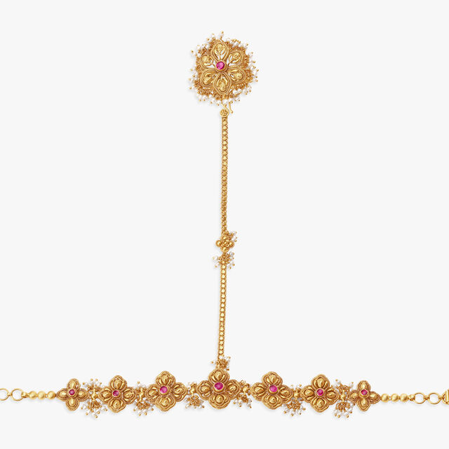 Impressive Gold and Pearl Hathphool,,hi-res 