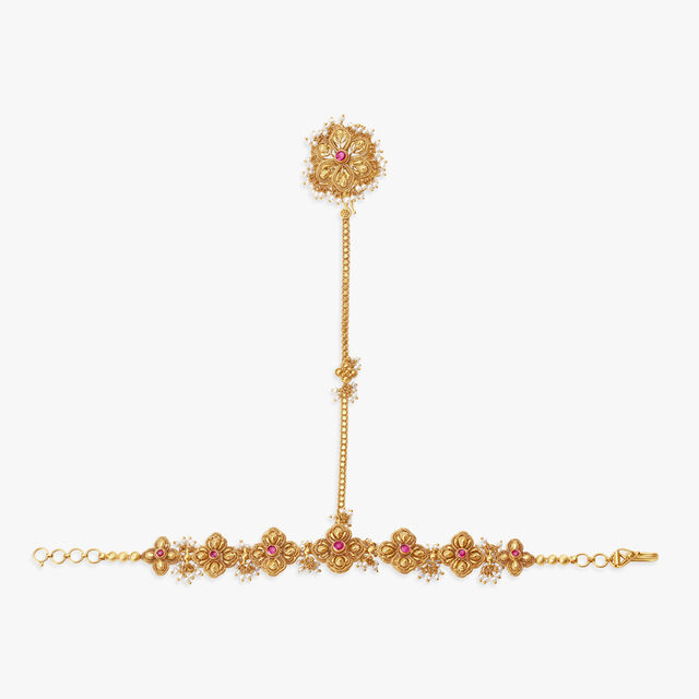 Impressive Gold and Pearl Hathphool,,hi-res 2